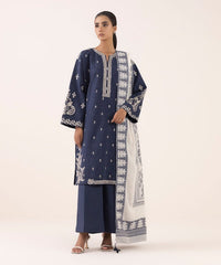 Dhanak 3PC Embroidered Suit – ZB924