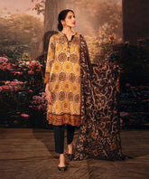 Nishat Printed Lawn 3-Piece Suit with Voile Dupatta – ZB754