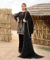 Embroidered Lawn 3-Piece Suit with Embroidered Dupatta – ZB1077