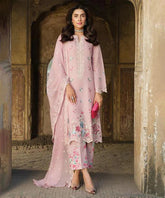 Dhanak Embroidered 3-Piece Suit with Chiffon Dupatta – ZB3323
