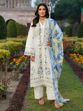 Dhanak Embroidered 3-Piece Suit with Digital Printed Wool Shawl – ZB3347