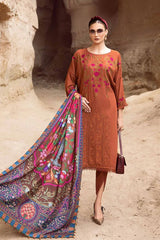 Dhanak 3PC Embroidered Suit – ZB932