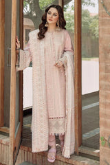 Embroidered Lawn 3-Piece Suit with Organza Dupatta – ZB1382