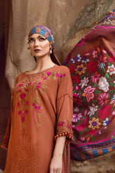 Dhanak 3PC Embroidered Suit – ZB932