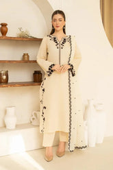 Dhanak 3PC Embroidered Suit – ZB927