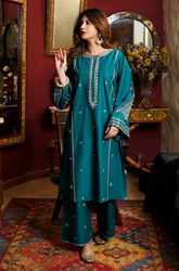 Dhanak 2PC Embroidered Suit – ZB934