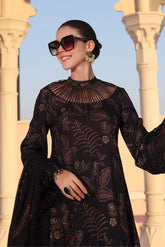 Bareeze Dhanak 3-Piece Embroidered Suit with Chiffon Dupatta – ZB159