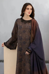 Baroque Karandi Printed 3-Piece Suit with Dupatta & Trouser – ZB804