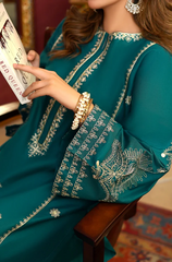 Dhanak 2PC Embroidered Suit – ZB934