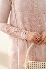 Embroidered Lawn 3-Piece Suit with Organza Dupatta – ZB1270