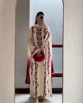 Dhanak 3PC Embroidered Suit – ZB925