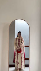 Dhanak 3PC Embroidered Suit – ZB925