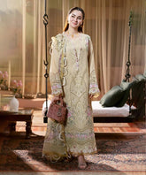 Embroidered Lawn 3-Piece Suit with Digital Jacquard Dupatta – ZB1426
