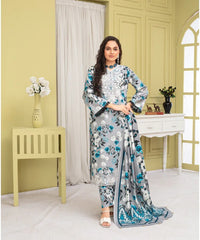 Creation Khaddar 3-Piece Suit with Printed Shirt, Trouser & Dupatta – ZB916