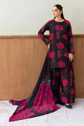 Karandi Printed 3-Piece Suit with Dupatta & Trouser – ZB1711