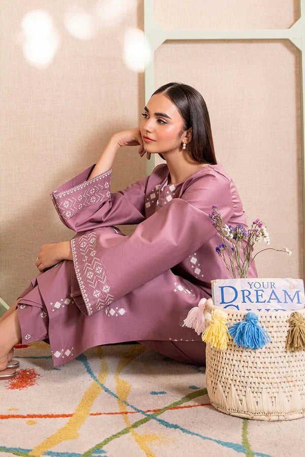 Dhanak 2PC Embroidered Suit – ZB936