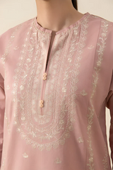 Dhanak Embroidered 3-Piece Suit with Chiffon Dupatta – ZB3133