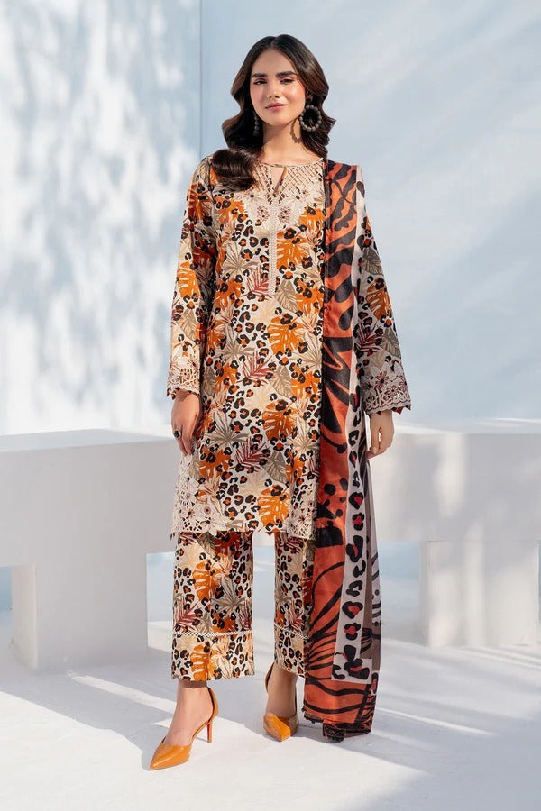 Baroque Karandi 3PC Printed Suit – ZB1702