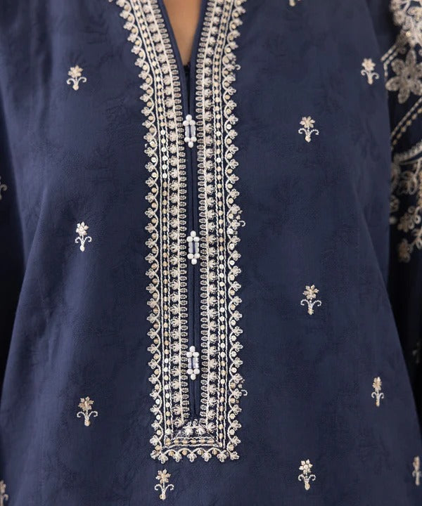 Dhanak 3PC Embroidered Suit – ZB924