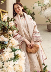 Embroidered Lawn 3-Piece Suit with Organza Dupatta – ZB1357