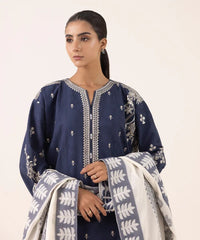 Dhanak 3PC Embroidered Suit – ZB924