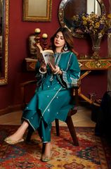 Dhanak 2PC Embroidered Suit – ZB934