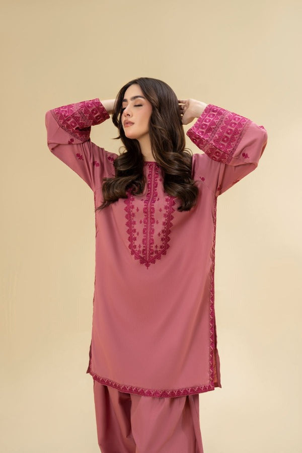 Dhanak 2PC Embroidered Suit – ZB937