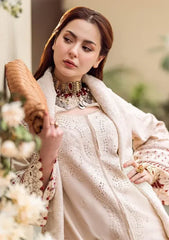 Embroidered Lawn 3-Piece Suit with Organza Dupatta – ZB1357