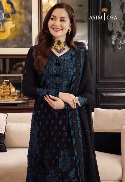 Embroidered Lawn 3-Piece Suit with Organza Dupatta – ZB1064