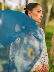 Printed Lawn 3-Piece Suit with Voile Dupatta – ZB1546