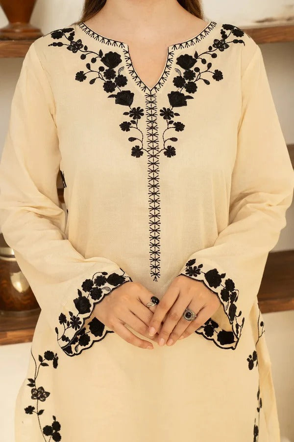 Dhanak 3PC Embroidered Suit – ZB927