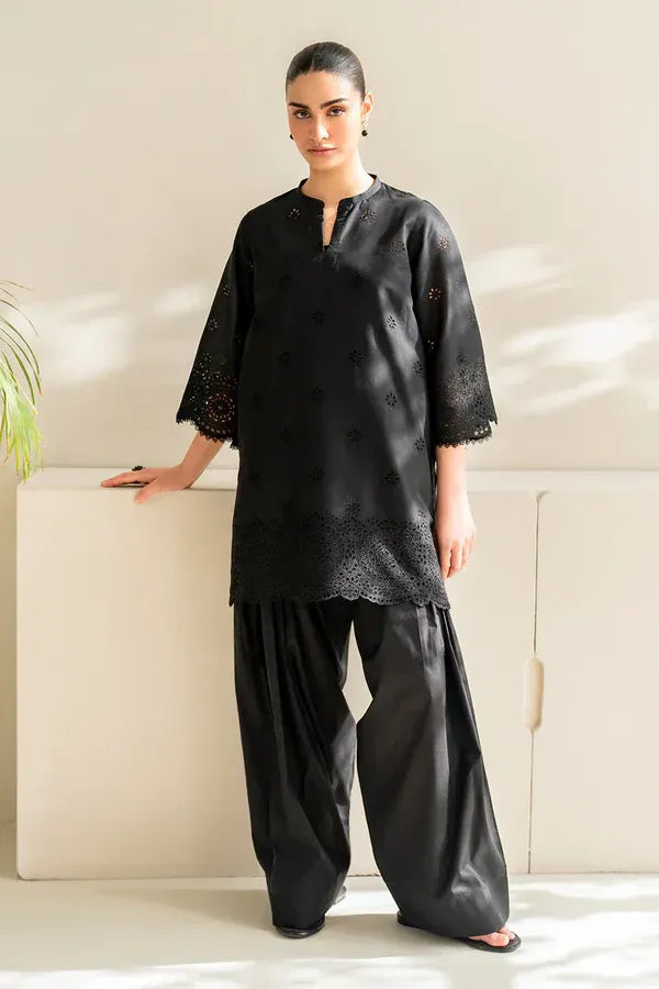 Baroque Dhanak 3-Piece Embroidered Suit with Chiffon Dupatta – ZB152