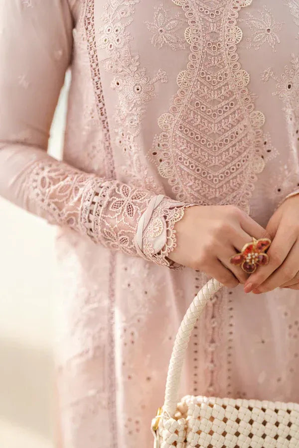 Embroidered Lawn 3-Piece Suit with Organza Dupatta – ZB1270