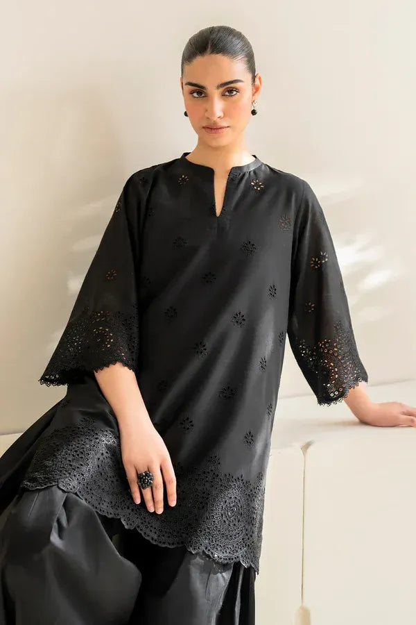 Baroque Dhanak 3-Piece Embroidered Suit with Chiffon Dupatta – ZB152