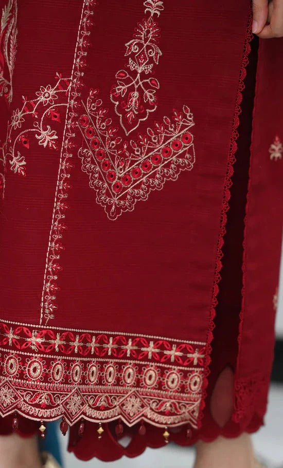 Dhanak 3PC Embroidered Suit – ZB923