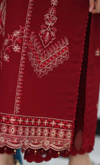 Dhanak 3PC Embroidered Suit – ZB923