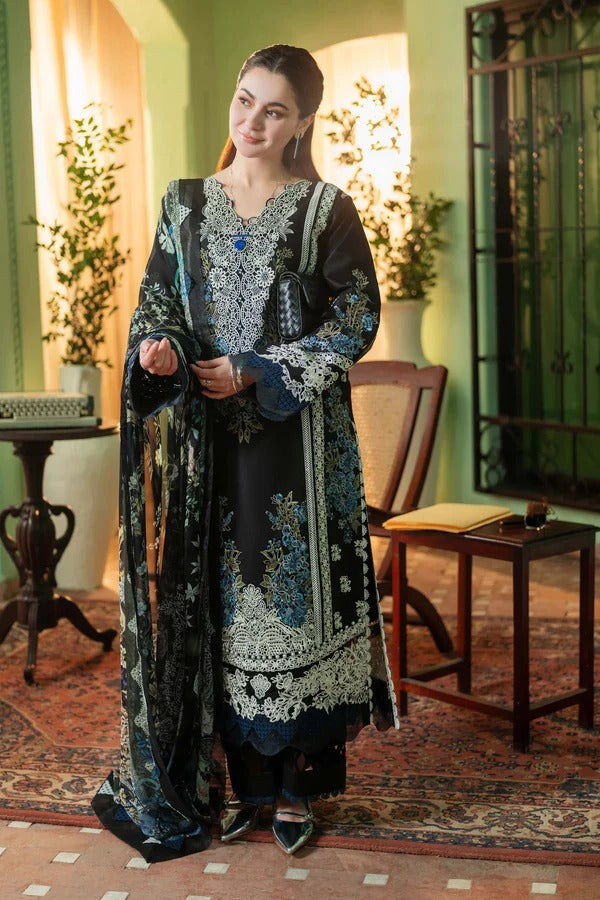 Dhanak 3PC Embroidered Suit – ZB931