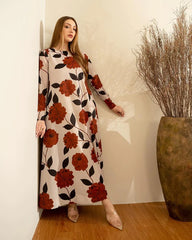 Luxe Digital Printed Silk 2-Piece Unstitched Suit – ZB856