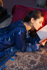 Embroidered Lawn 3-Piece Suit with Digital Jacquard Dupatta – ZB1424