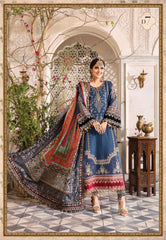 Luxe Heavy Embroidered 3-Piece Suit ( Unstitched)
