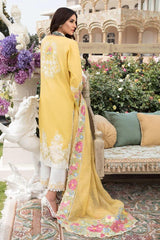 3 Piece Cotton Suit-Embroidered (Unstitch)